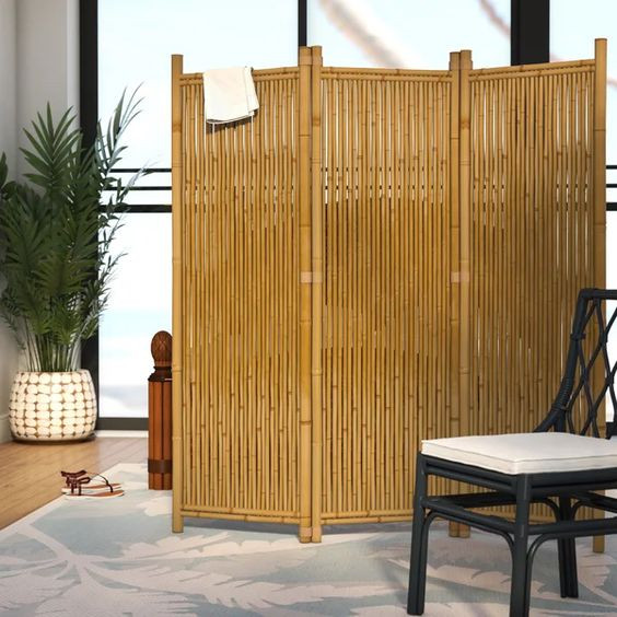 Tấm bình phong bằng tre